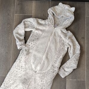 Cozy Gray Hooded Onesie with Ears